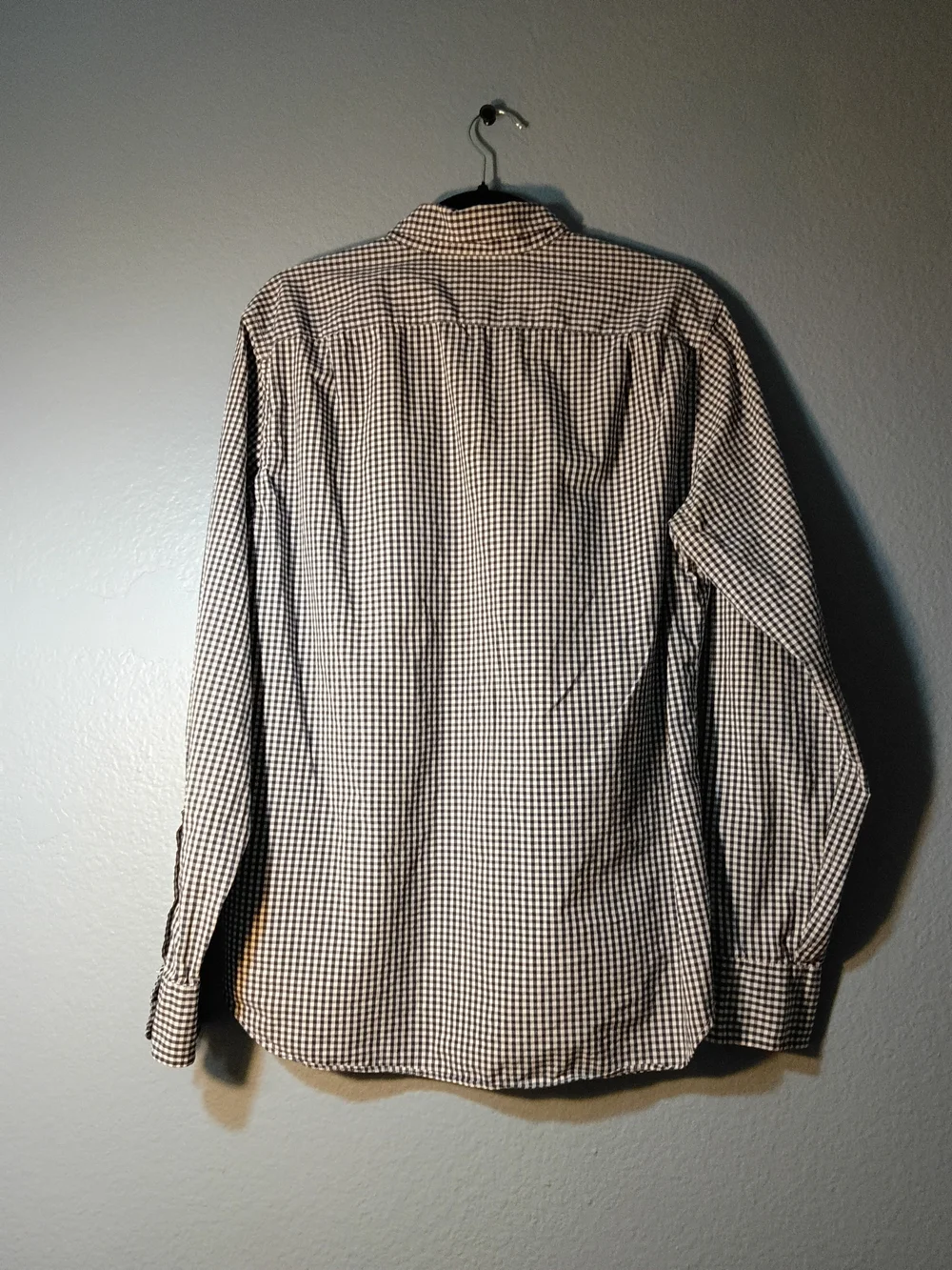 J. Crew Men's Button-Down Gingham Shirt - Black & White